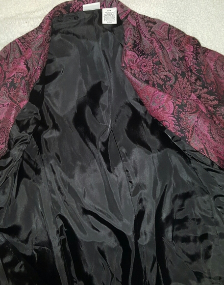 Covington Vintage Plum Paisley Tapestry Blazer - Picture 5 of 6